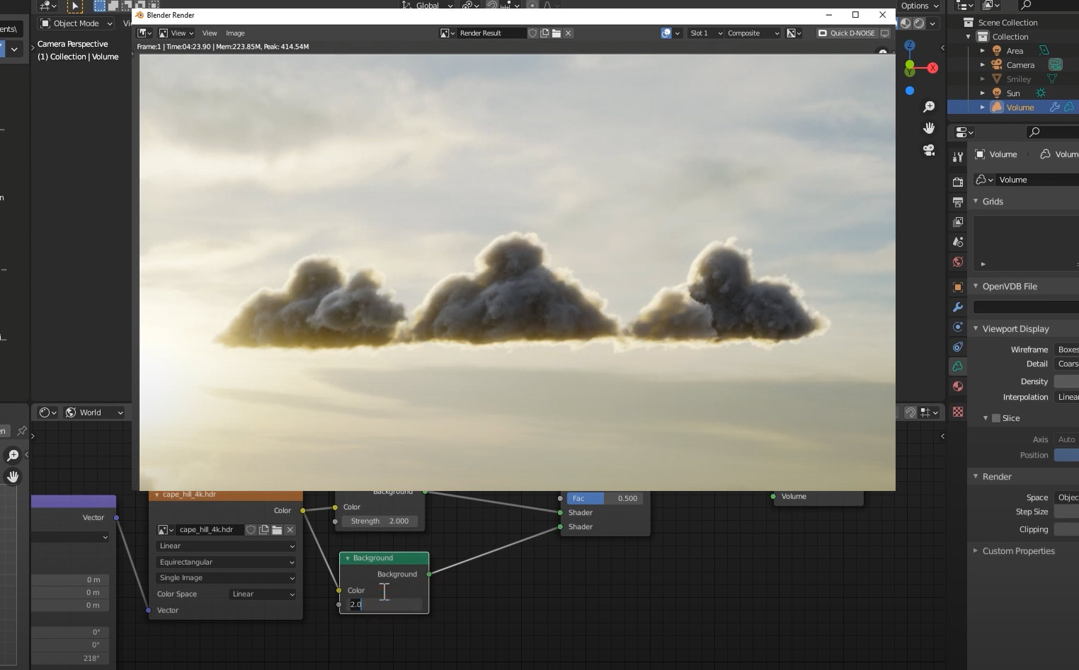 Volumetric Clouds in Blender Tutorial 3DArt
