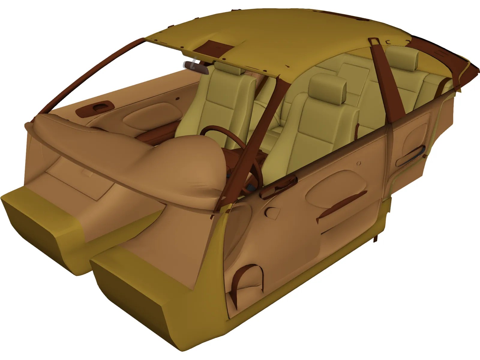 Interior Bmw 330i 3d Model 3d Cad Browser