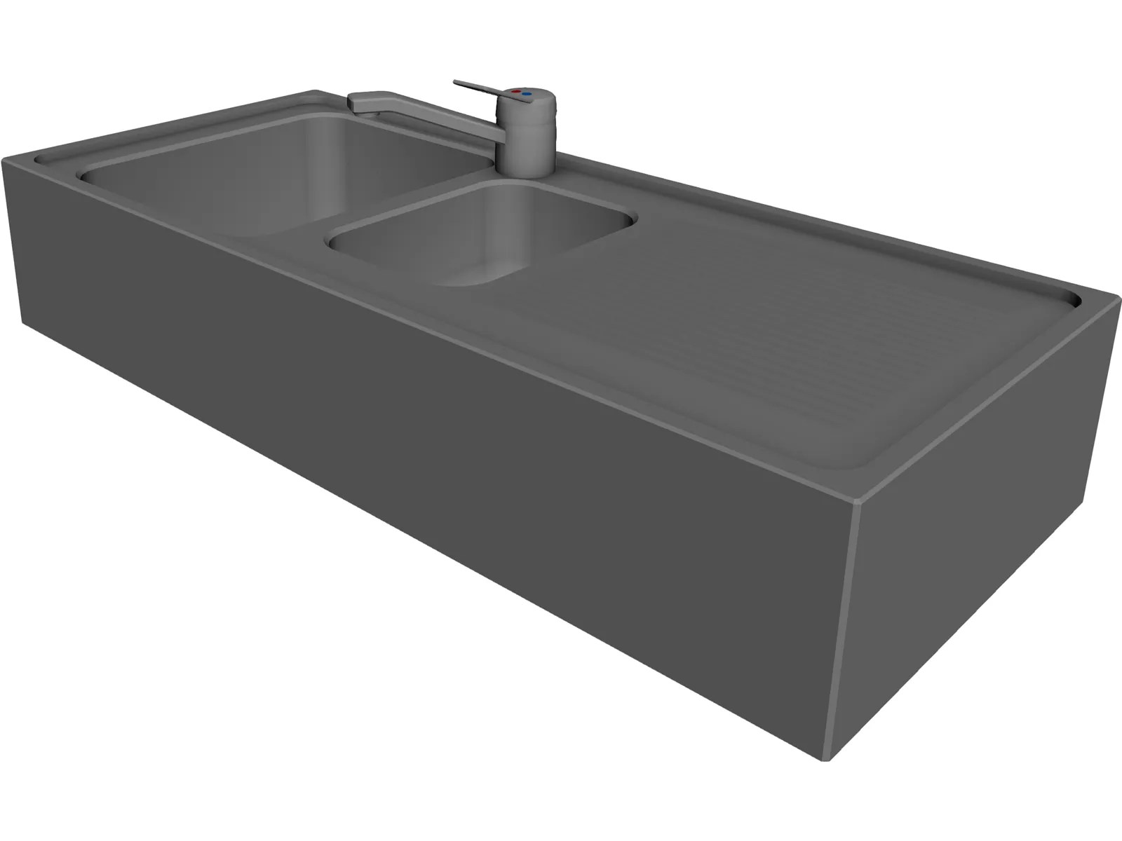 Kitchen Sink Free 3d Cad Model 3d Cad Browser