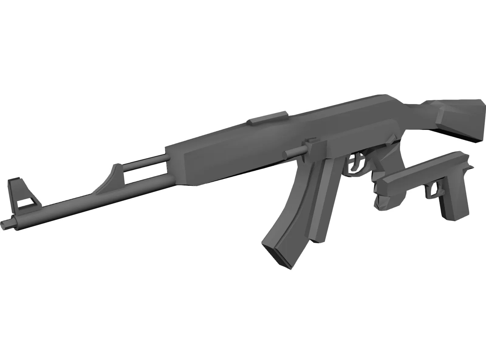 Guns 3d Model 3d Cad Browser