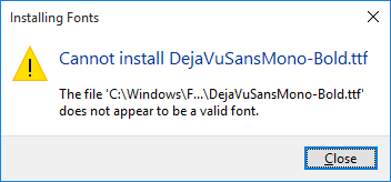 fontinstall