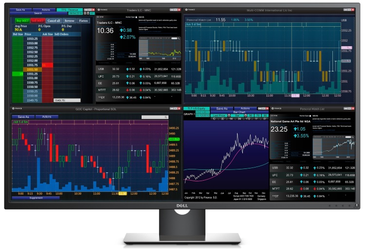 43-inch Dell monitor shows one 4K 