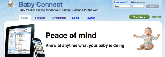 app to keep track of feedings and diapers