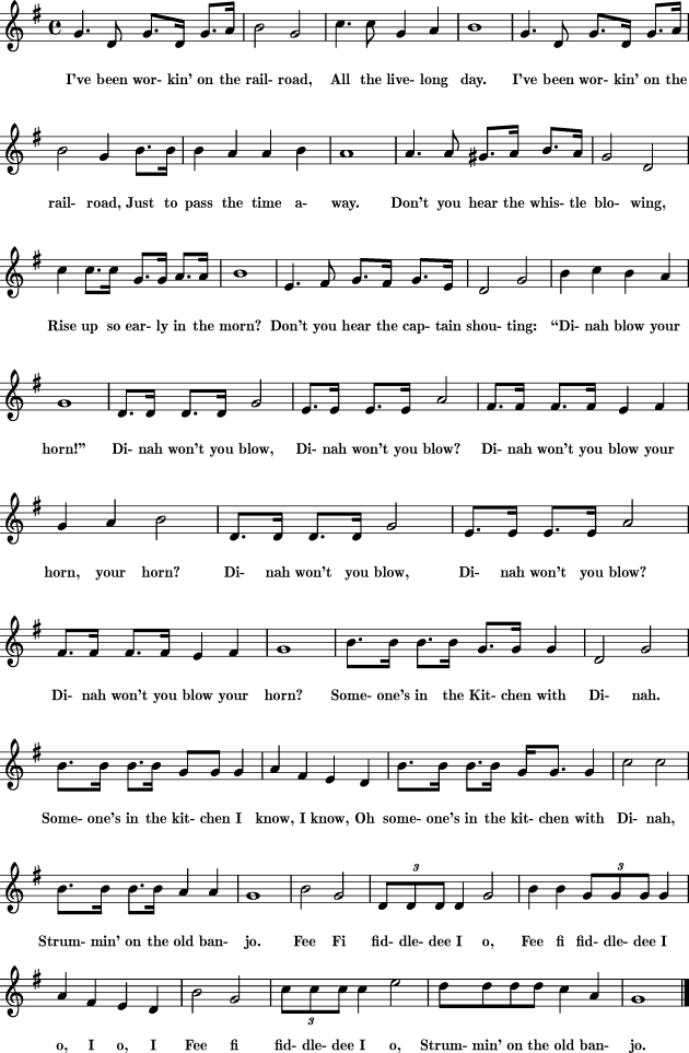 You can print the free sheet music from our website: I Ve Been Working On The Railroad Sheet Music For Treble Clef Instrument 8notes Com