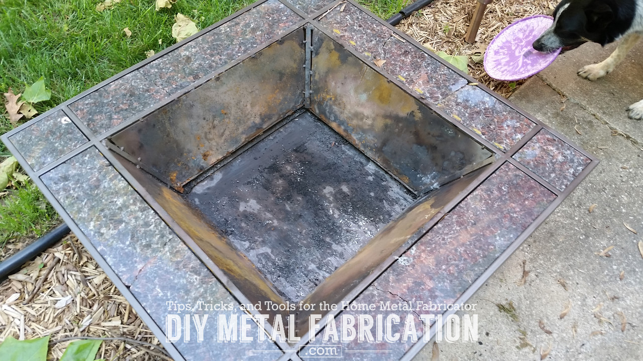 Rusty Fire Pit Rebuild Part 2 First Fire DIY METAL FABRICATION