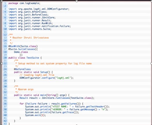 Configuration of Log4j in Java project with example