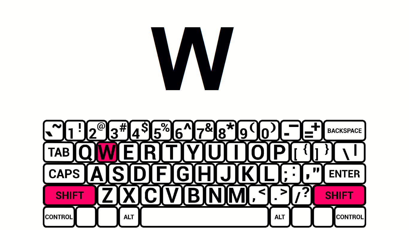 The typing tutor lesson key drill 1 (asdf) tests the keystrokes' patterns and collects detailed typing statistics. Typio: the accessible typing tutor!