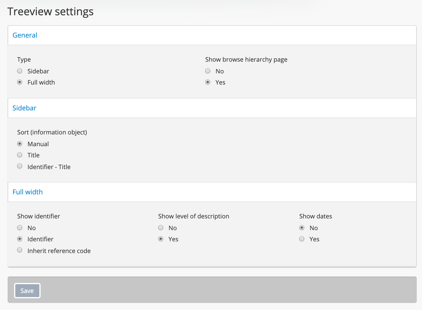 Settings Documentacao Version 2 5 Atom Open Source Archival Description Software