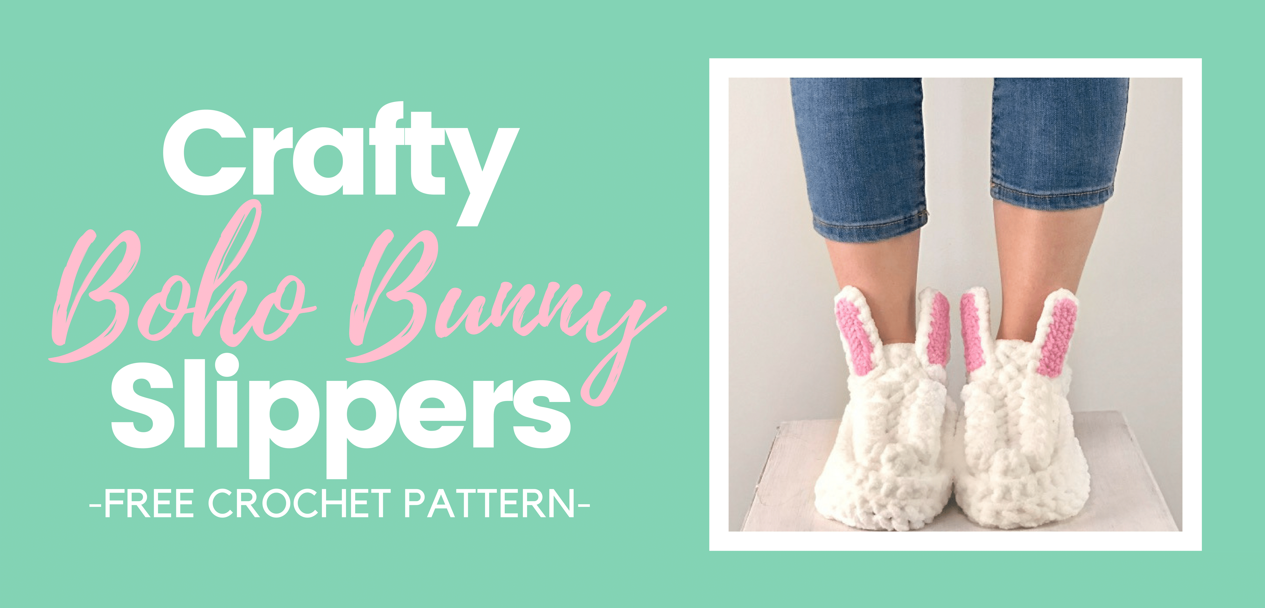 Bunny slippers crochet discount pattern