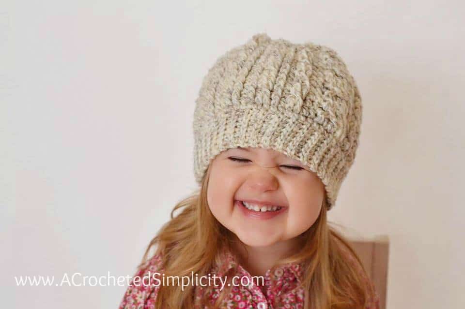 These adorable crochet hats for kids come in all shapes and sizes. Free Crochet Pattern Crochet Cabled Beanie Toddler Adult Video Tutorial Included A Crocheted Simplicity