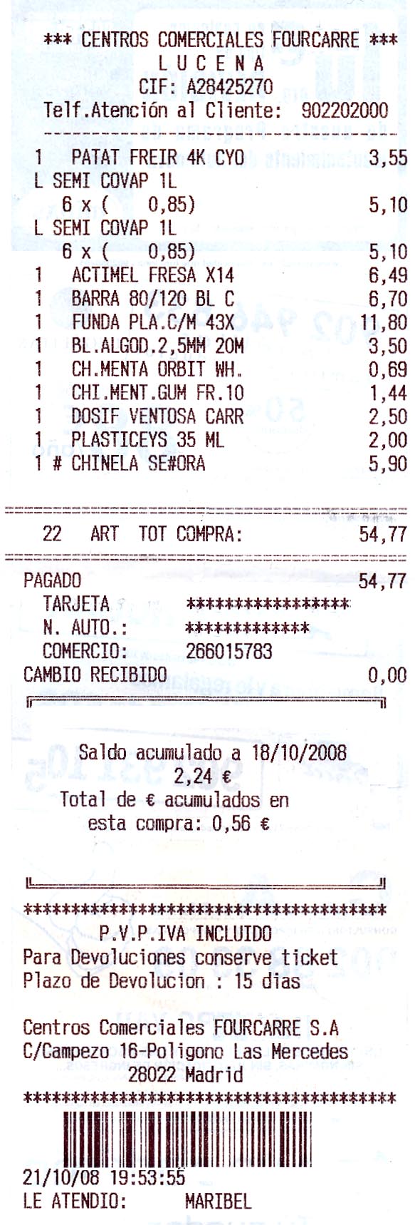 Los ticket de compra y las competencias básicas Actiludis