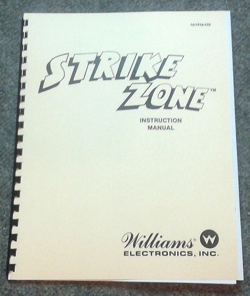 Email a friend · question about product? Action Pinball Pm0376 Strike Zone Shuffle Williams Game Manual Schematics