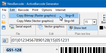 Fnc1s are encoded with ~1. Barcode Generator Software And Barcode Label Application