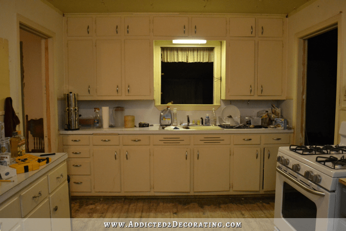 There's often more than just screws holding the kitchen cabinets to the wall. Kitchen Remodel Finalized Design For The Wall Of Cabinets Addicted 2 Decorating