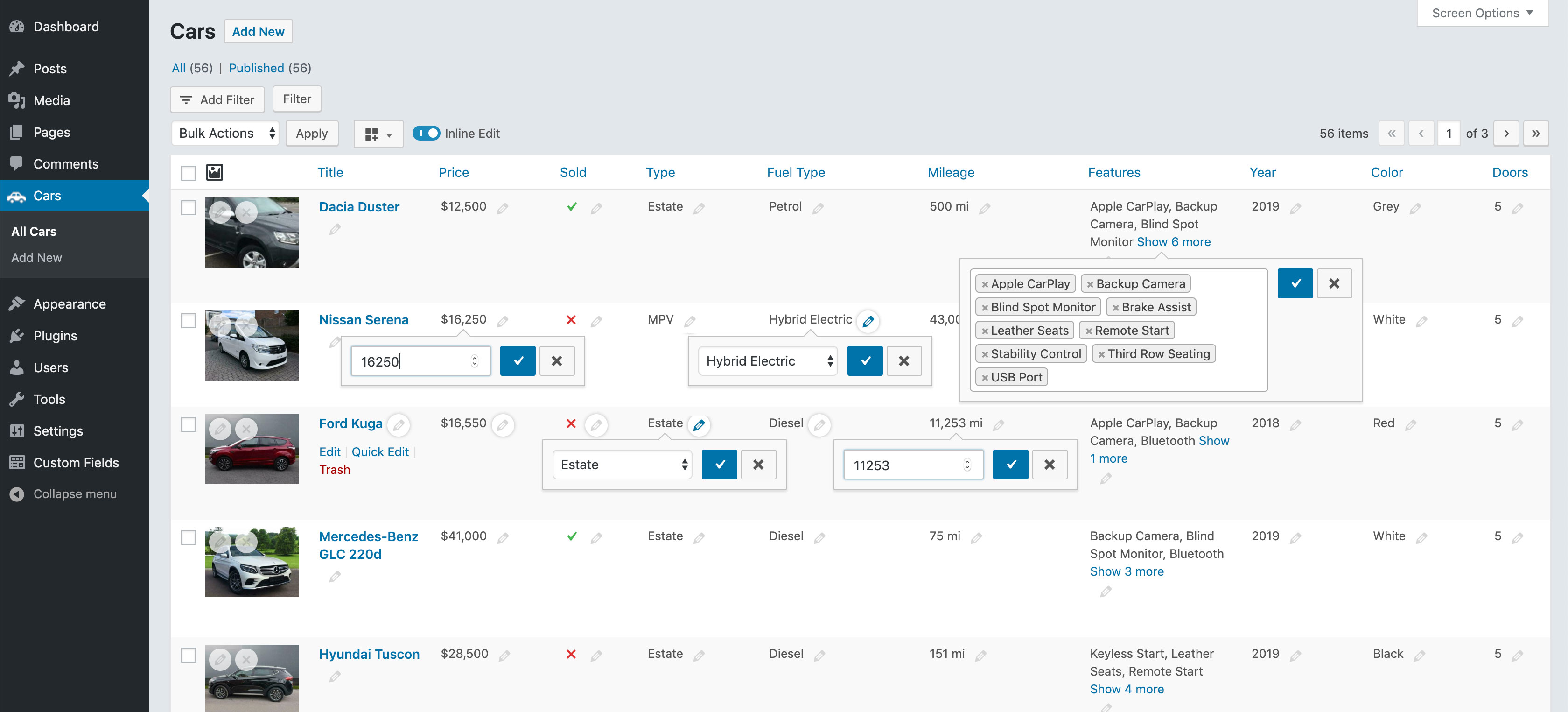 Posts table pro is a wordpress table plugin that displays website content in a searchable, sortable table. Inline Editing Quick Edit Any Content From The Wordpress List Table