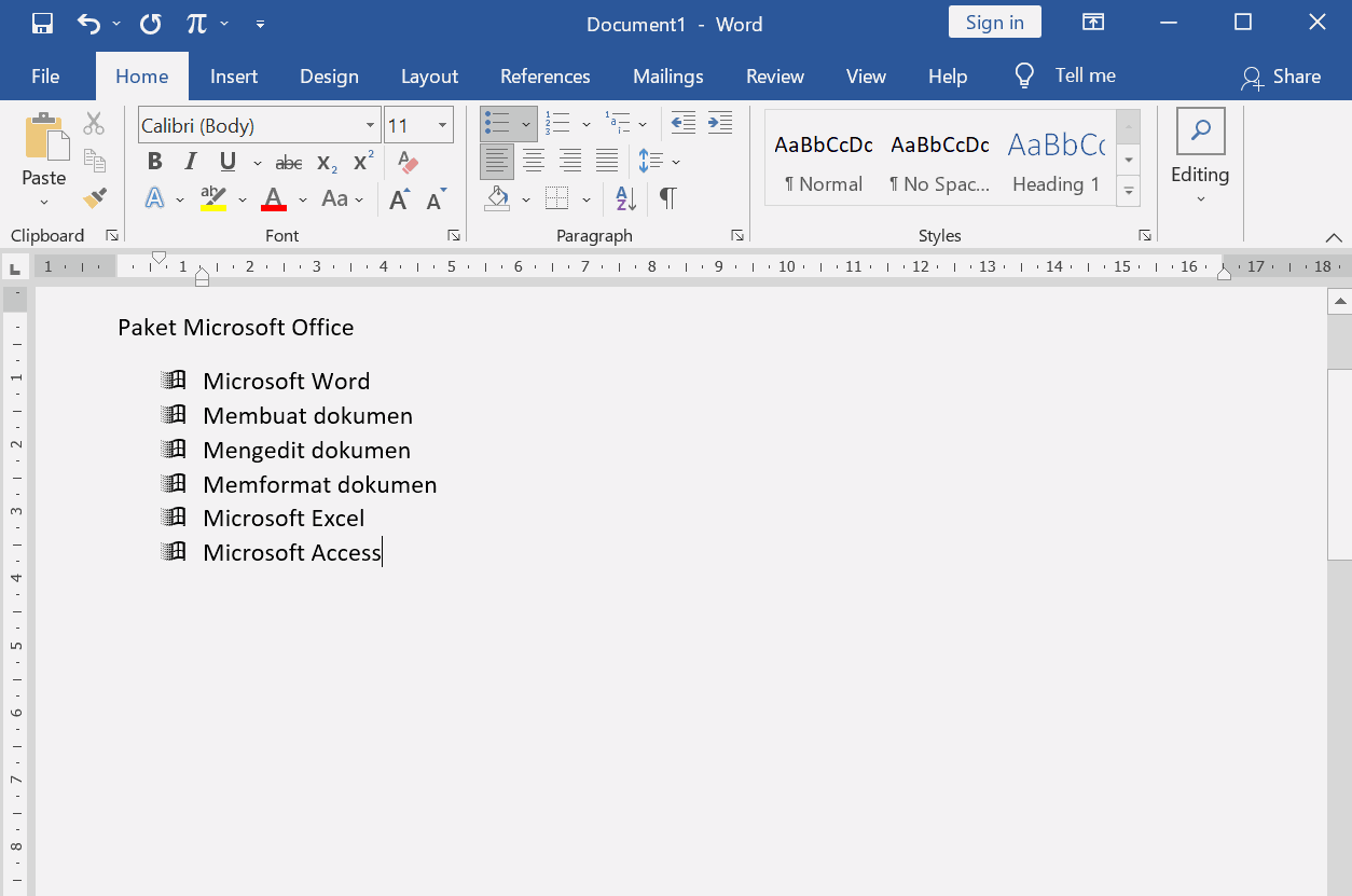Bullets, Numbering, & Multilevel List | Cara Membuat List di Microsoft Word