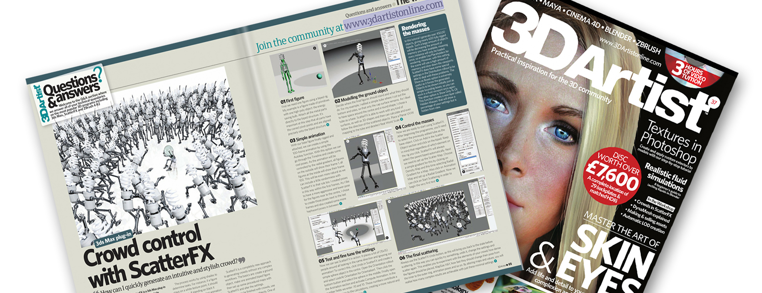 3d Artist Magazine Scatterfx Tutorial Ak3d