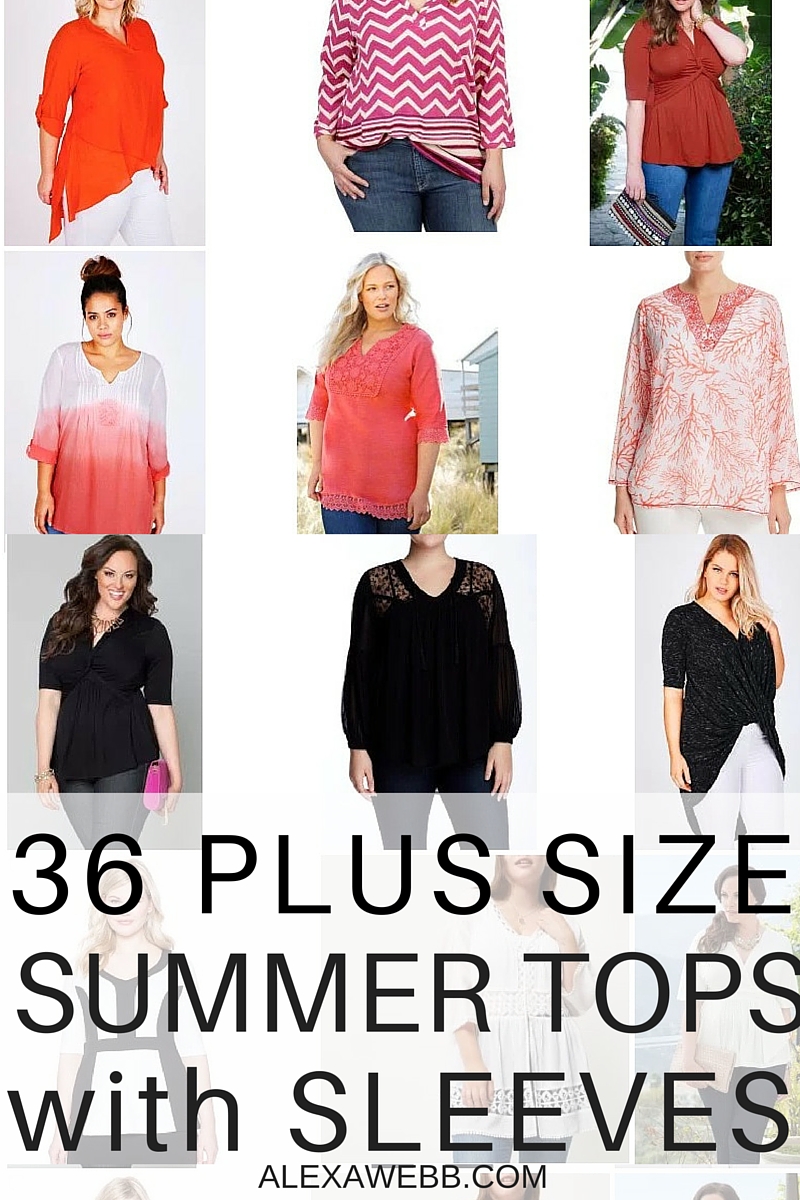 36 Plus Size Summer Tops with Sleeves Alexa b