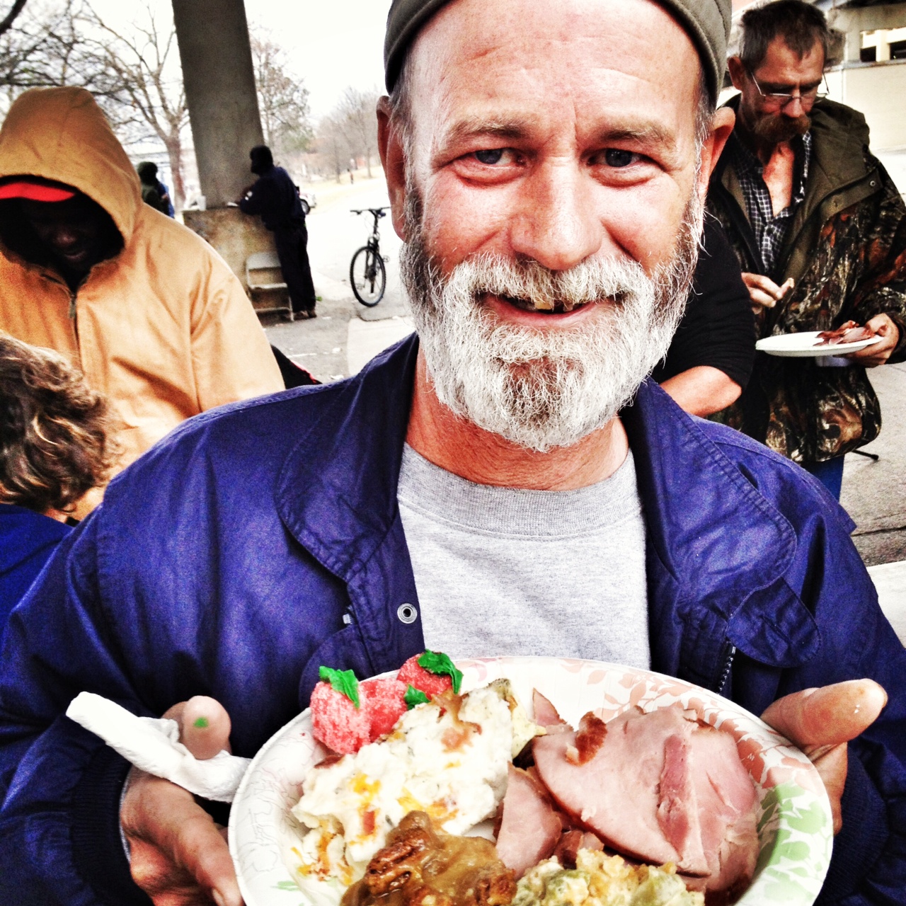 Feed Homeless Christmas Dinner Denver Co 2023 Under the Broadway Bridge Feeding the Homeless Christmas Ham