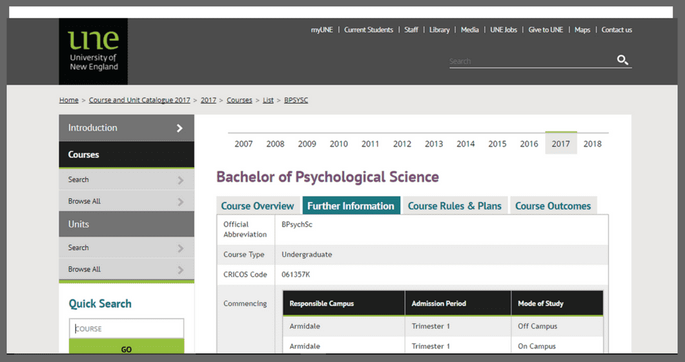 Bachelor of Psychological Science Top Australian Universities Best