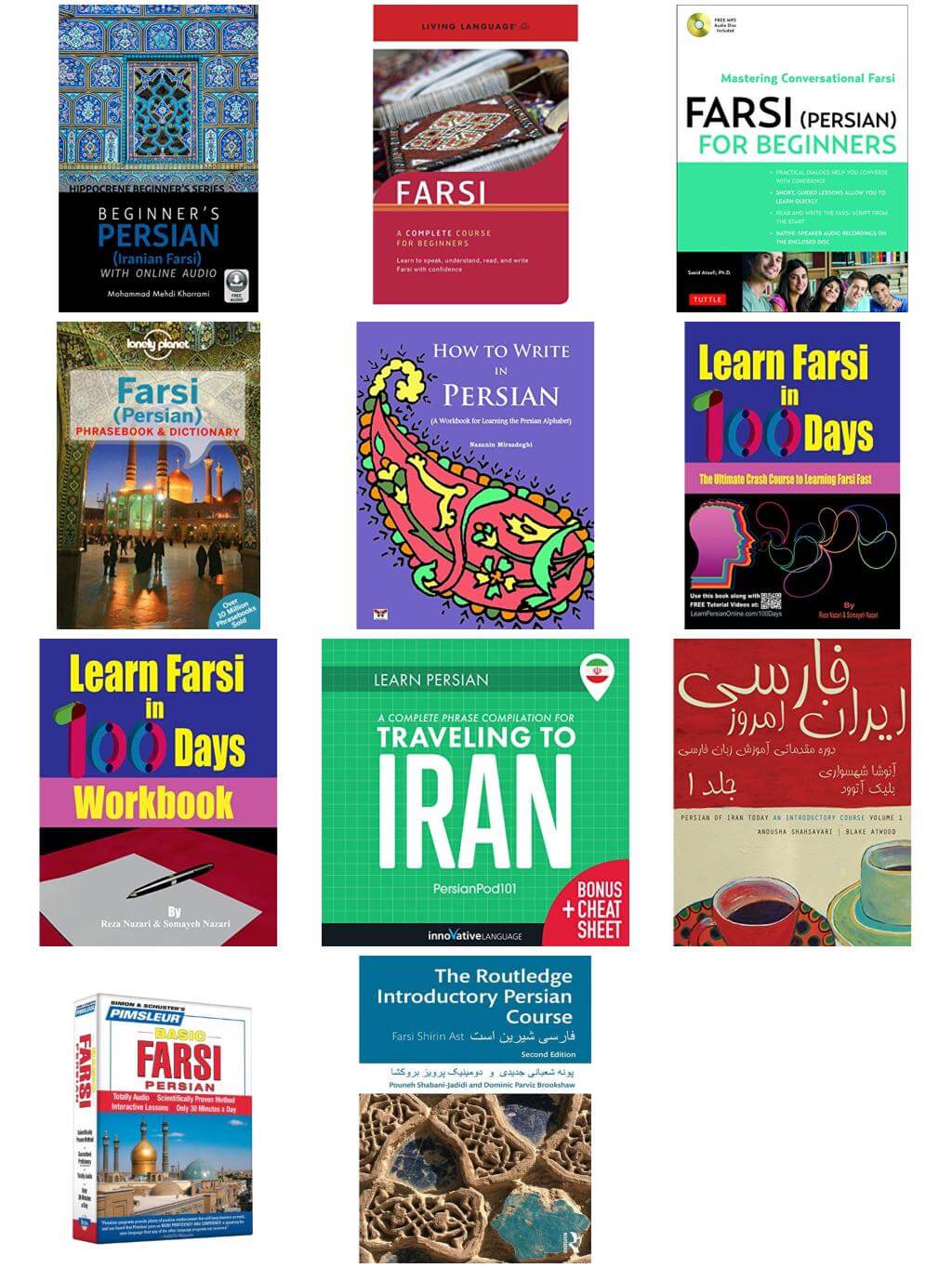 Allez Elizabeth PERSIAN FĀRSĪ LANGUAGE LEARNING RESOURCES BOOK LIST