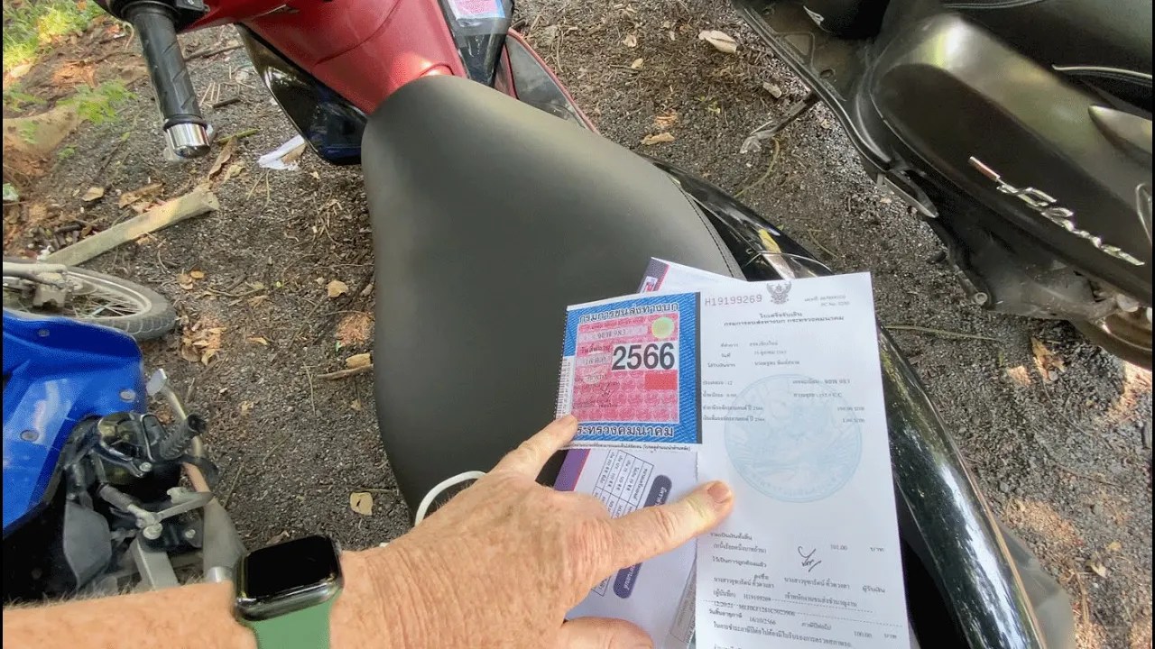 Motorcycle Tax Renewal In Chiang Mai Thailand