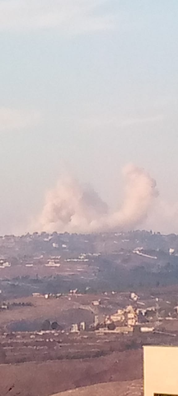 بالصورة .. تفجير نفذه العدو في بلدة مركبا
