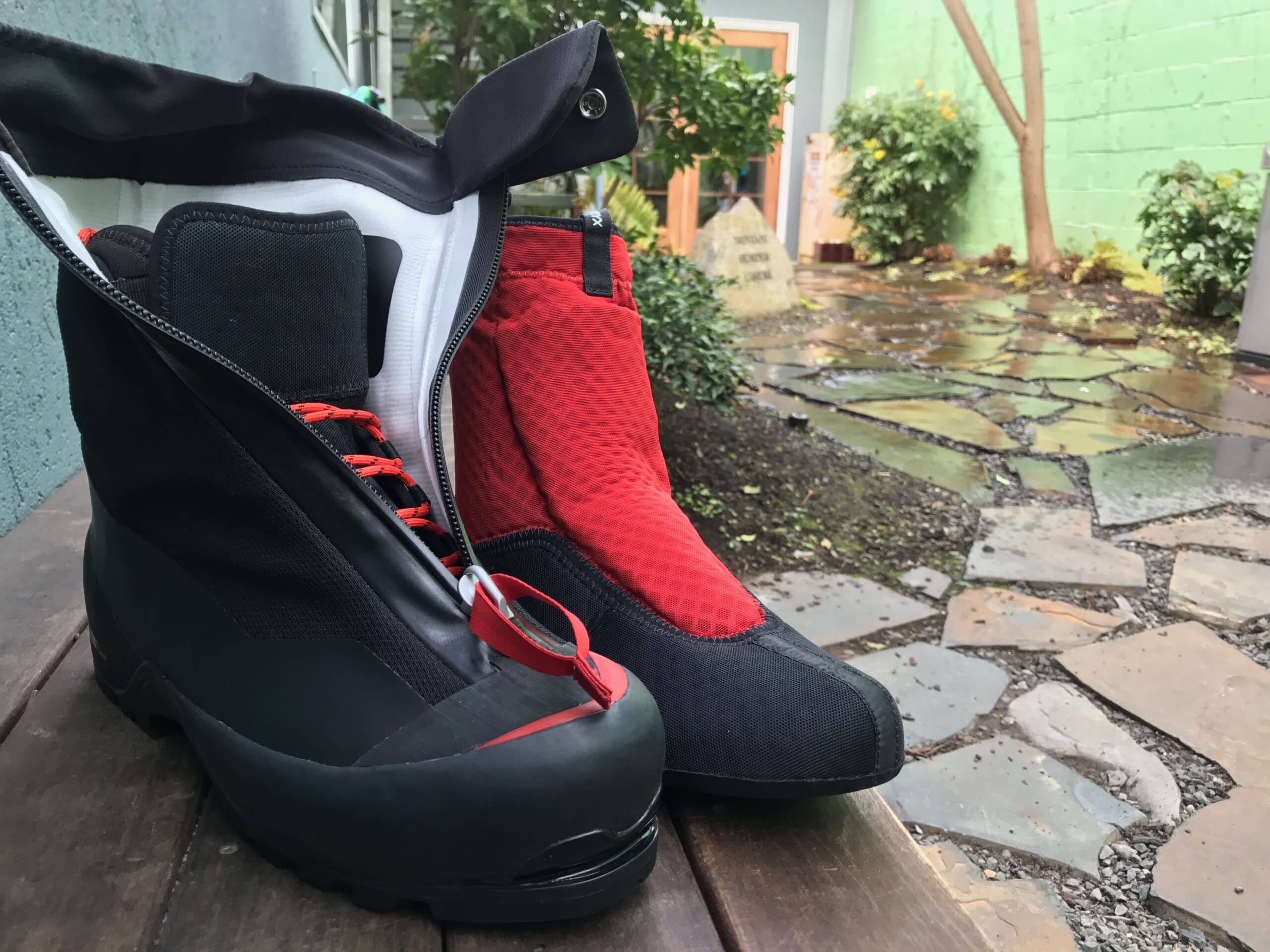 mountaineering double boots
