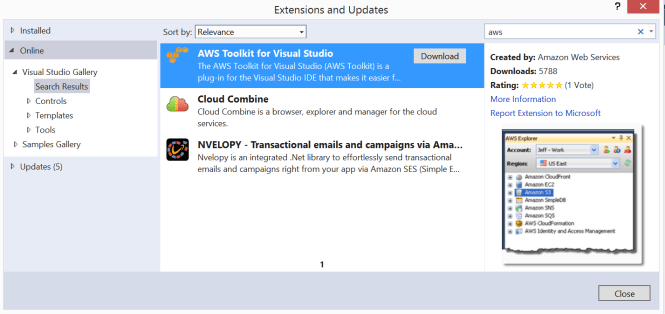 AWS_VisualStudio