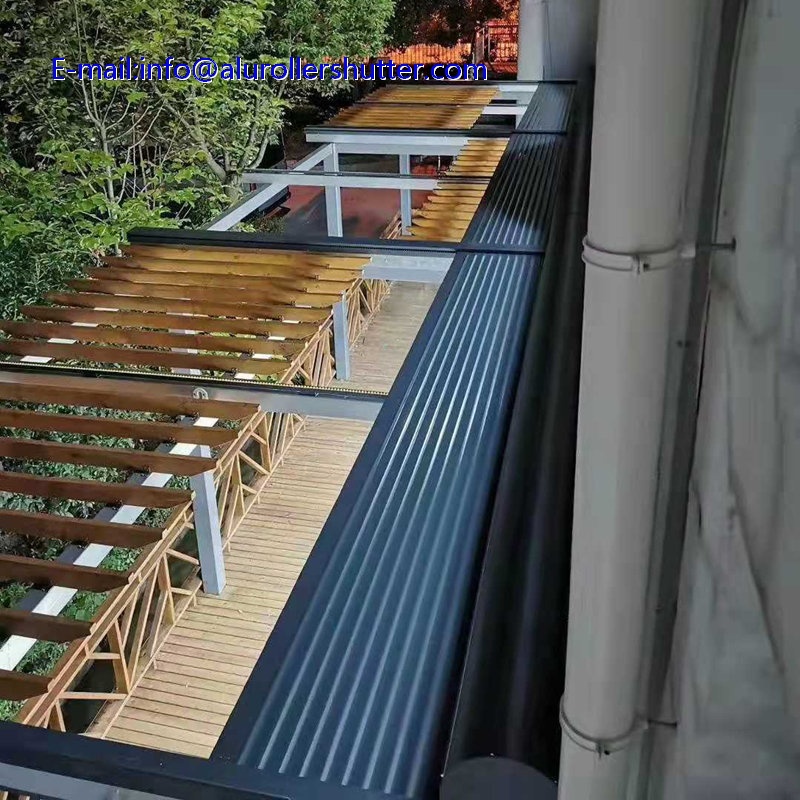 We earn a commission for products purchased through some links in this article. automatic Horizontal roof mounted Aluminium roller shutter