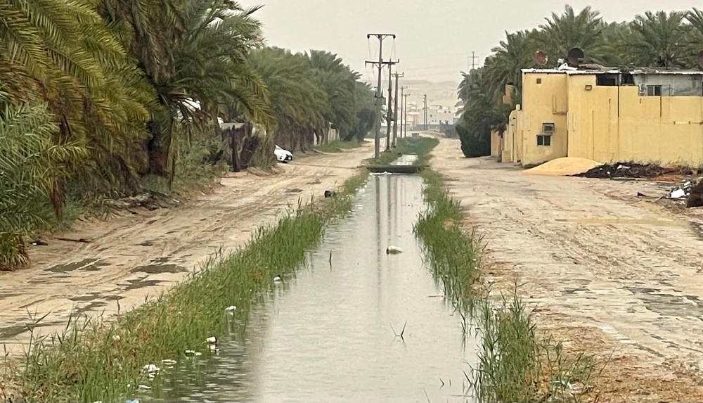 منظومة هندسية لتصريف أمطار الأحساء نحو بحيرتي الأصفر والعيون