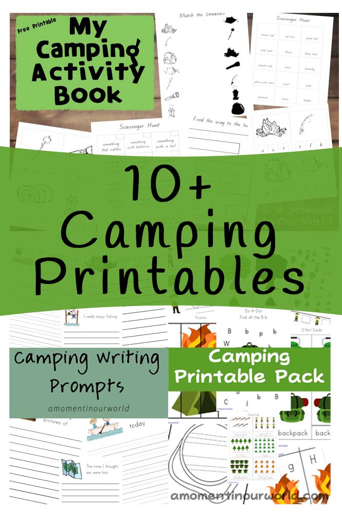 10 camping printables a moment in our world