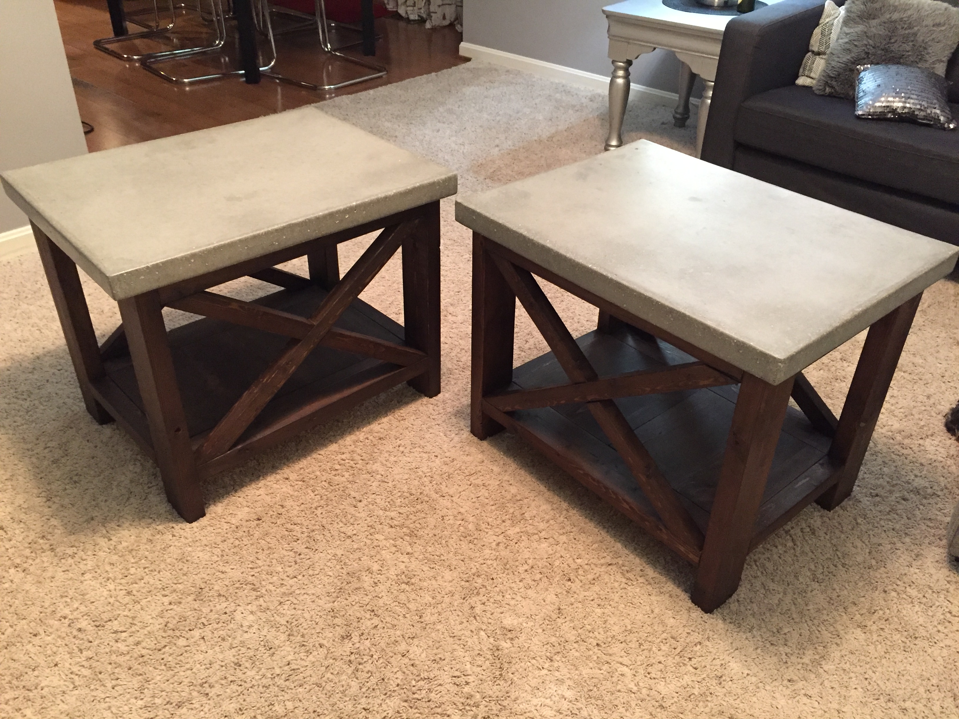 From candles and bedding to holiday greenery and advent calendars, here's what to shop. Concrete top rustic x end tables | Ana White