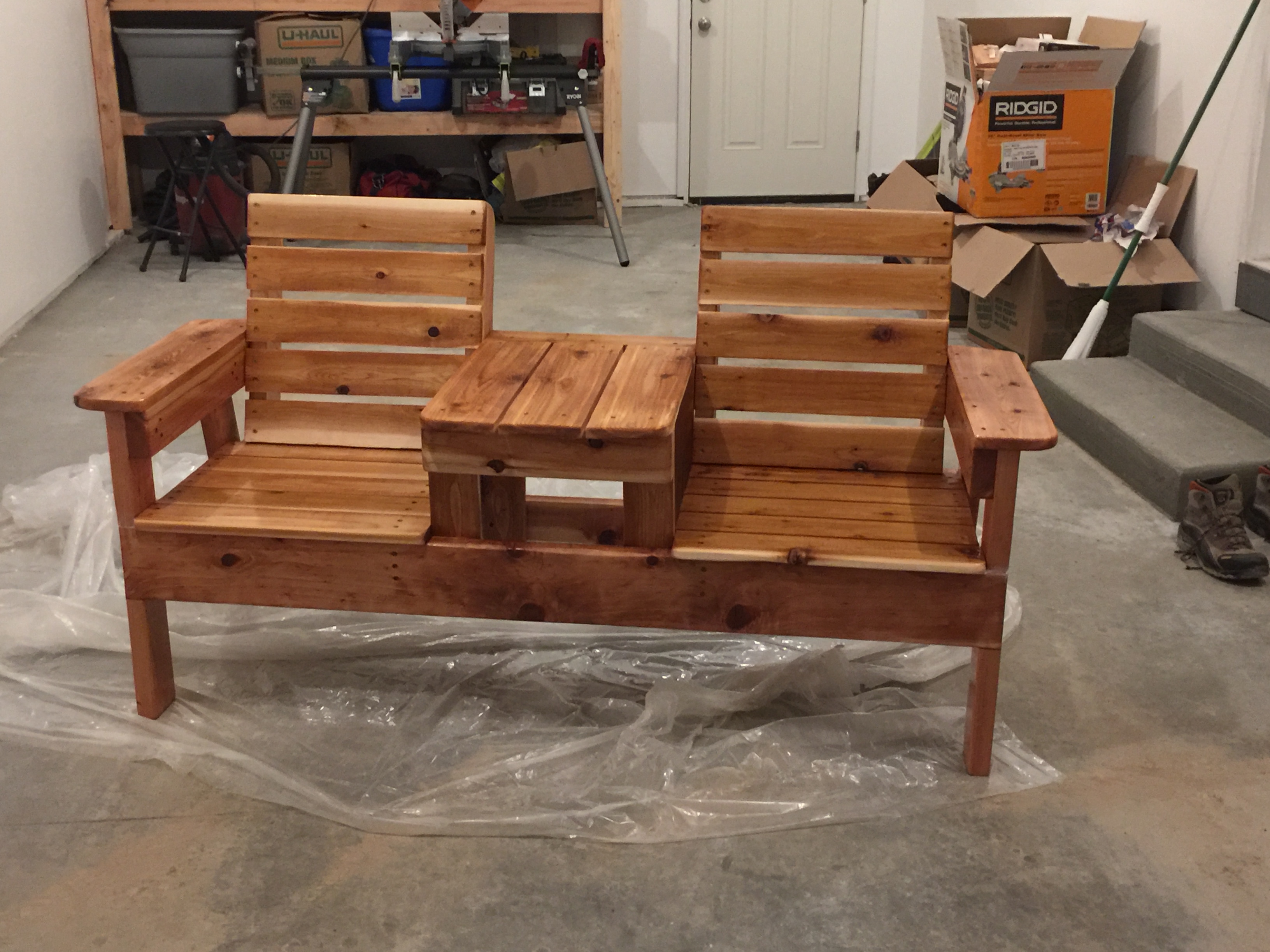 Often used in dining a. Two seat outdoor bench | Ana White