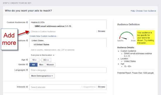 How To Target Your Email Subscribers In Facebook Ads