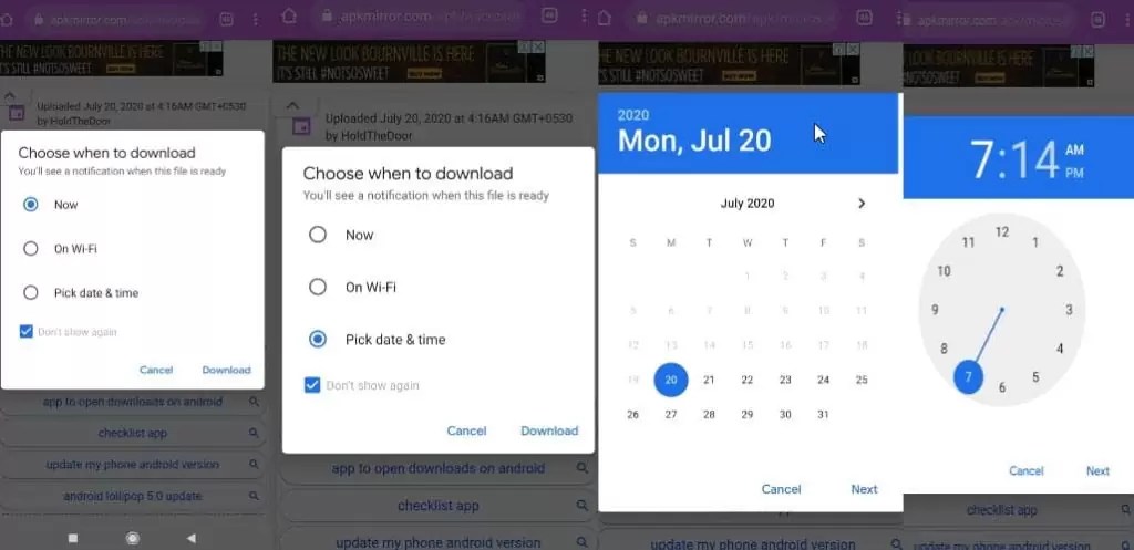 Más saltos en el mágico mundo de lep. Chrome para Android agrega Descargar mÃ¡s tarde - Android