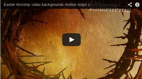 Easter eggs rolling around text happy easter! holy christian cross in the clouds. Easter Video Backgrounds Easter Motion Backgrounds Vol 9