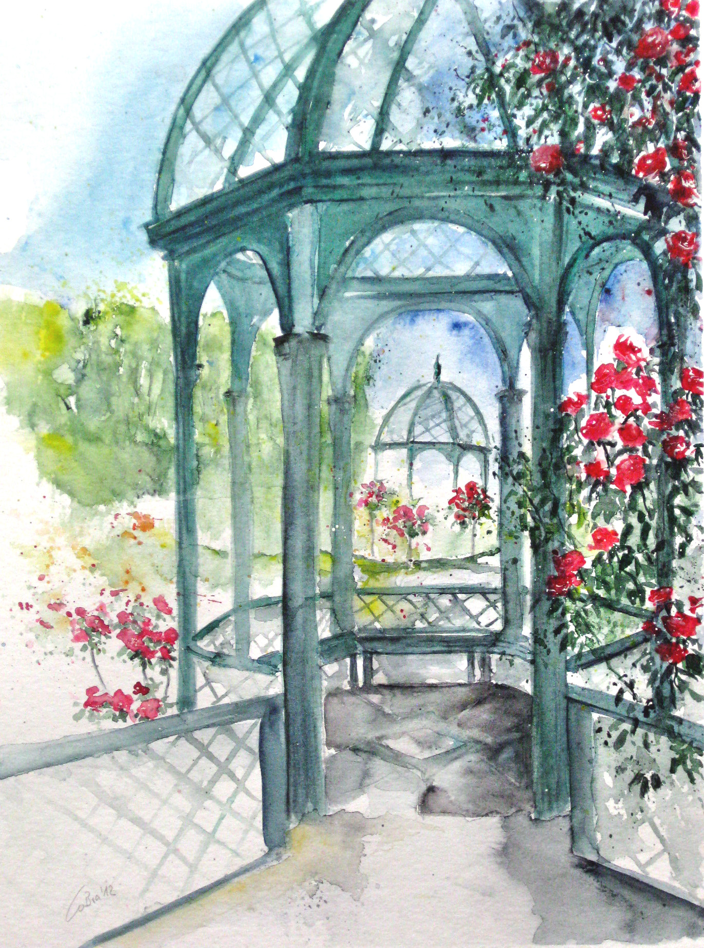 Zu sehe sind arbeiten von ludwig rauch, cosima hanebeck, eckhad joite und rafael goldchain. Herrenhausen/GroÃer Garten