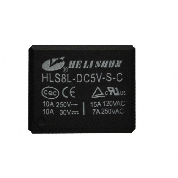 Subminiature SPDT Relè 5V - 10A/120VAC HLS8L-DC5V-S-C arduino Subminiature SPDT Relè 5V - 10A/120VAC HLS8L-DC5V-S-C arduino