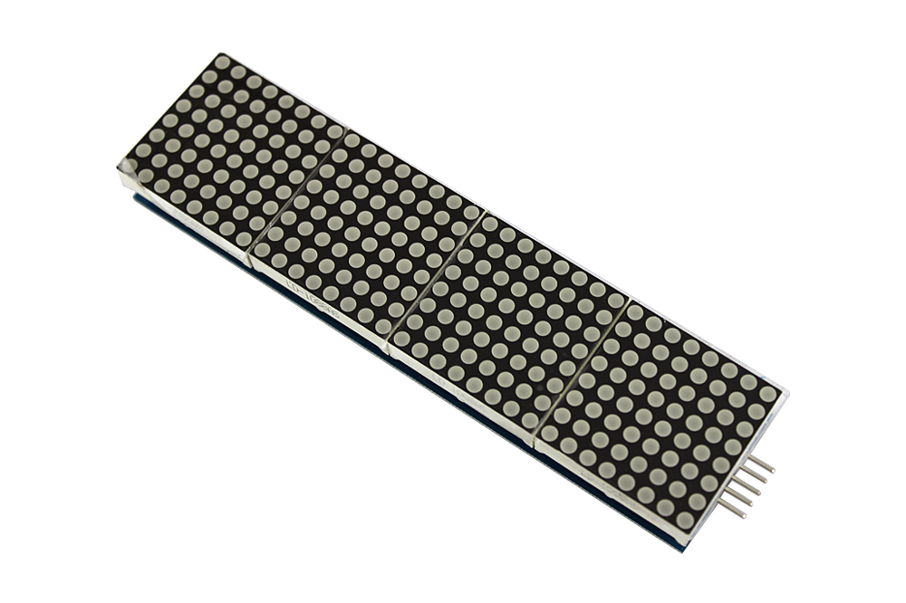 MAX7219 Dot Matrix Modulo per Arduino Microcontroller 4 In 1 Display with 5pin Line MAX7219 Dot Matrix Modulo per Arduino Microcontroller 4 In 1 Display with 5pin Line