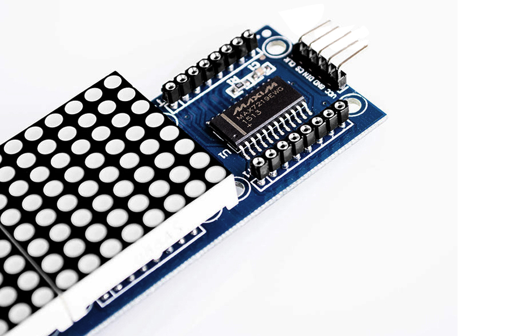 MAX7219 Dot Matrix Modulo per Arduino Microcontroller 4 In 1 Display with 5pin Line MAX7219 Dot Matrix Modulo per Arduino Microcontroller 4 In 1 Display with 5pin Line