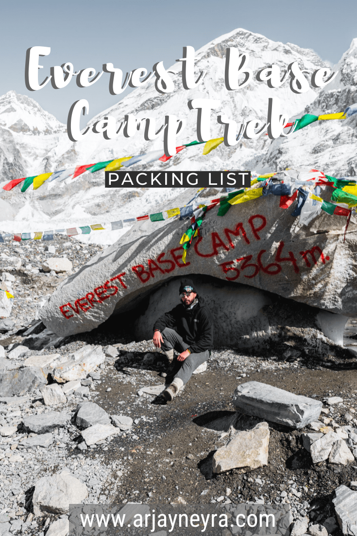 everest base camp packing