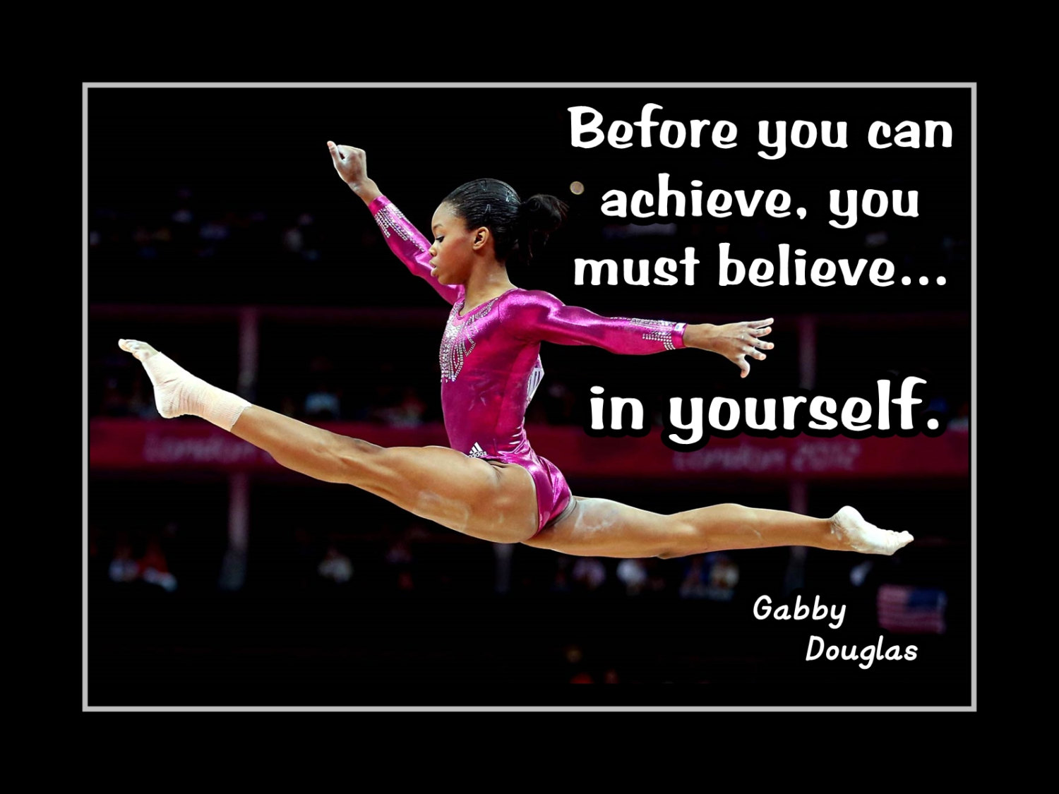 arleyartcom gabby douglas girls gymnastics inspiration poster