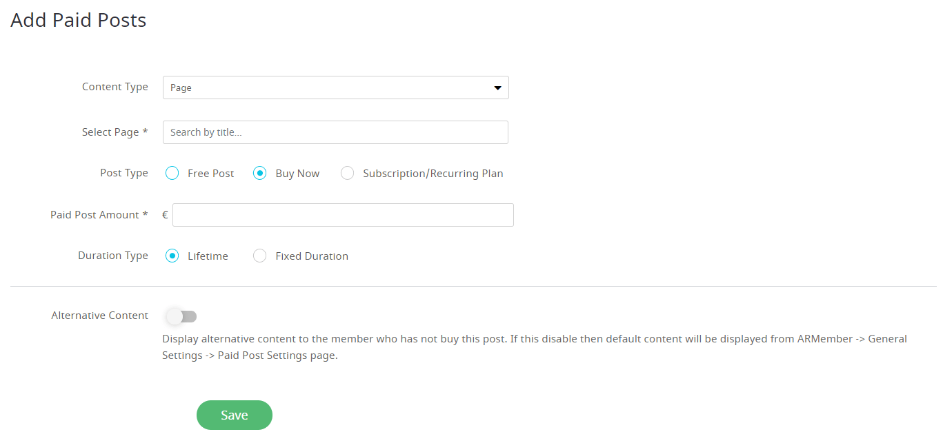 Marketing blogging | how to written by: Add Free or Paid Post - Wordpress Membership Plugin - ARMember