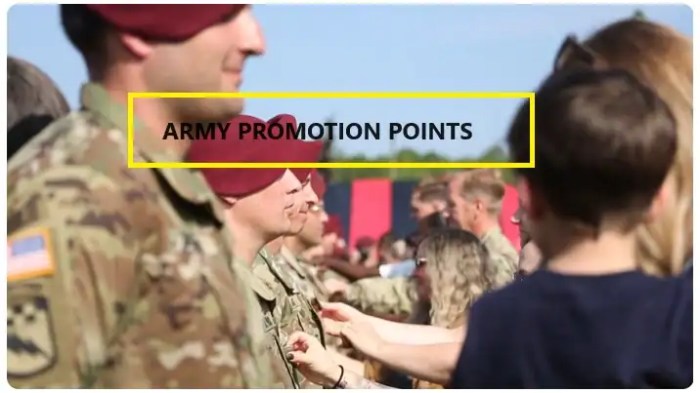 Promotion promoted faster List of army schools worth promotion points