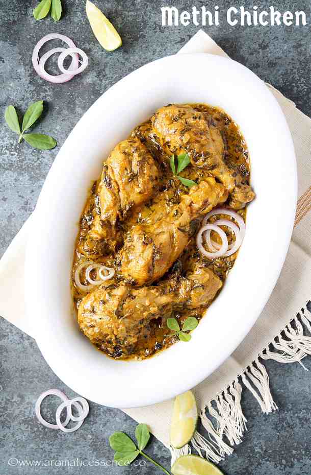 Methi Chicken Recipe Methi Malai Chicken Murgh Methi Malai Aromatic Essence