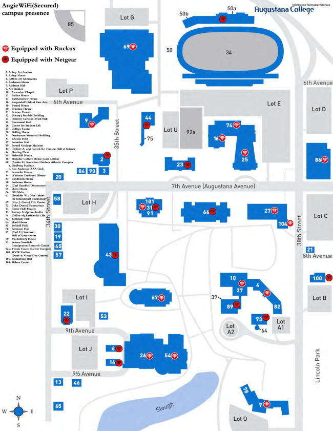 picture Augustana University Campus Map wireless internet access on campus augustana college