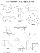 tangram puzzle sheets and solutions tangram puzzles aunt annies crafts