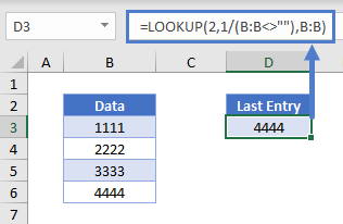 In this tutorial, i will show you how to lookup the second, third, or nth matching value in excel. Lookup Last Value In Column Or Row Excel Automate Excel
