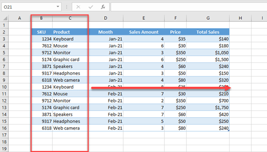 how to rearrange reorder columns in excel google